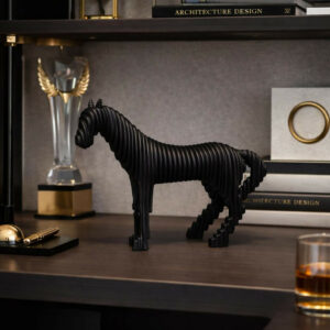 Modern Abstract Horse Sculpture Home Decor Showpiece
