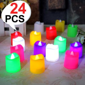 Festival Decorative - LED Tealight Candles, Diwali (Multi Color)