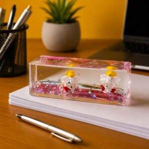 Decorative Ganesh Liquid Paper Weight for Office Desk and Table Decor (1PC)