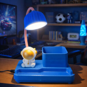 Kids Desk Lamp with Sharpener, Pen Holder & Phone Stand