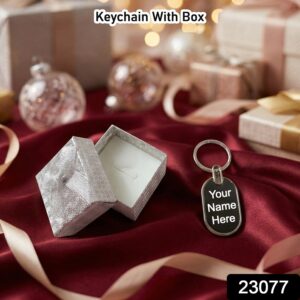 Customize Premium Metal Keychain with Gift Box