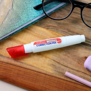 White Correction Pen 7ml – Fine Metal Tip, Quick Dry, Smooth Coverage for Office