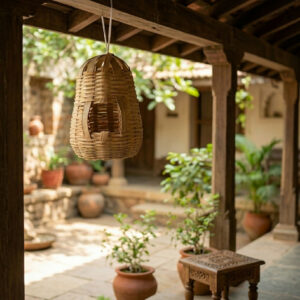 Eco-Friendly Handwoven Bamboo Bird Nest