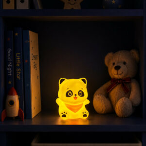 Cute Panda Silicone Night Lamp for Kids Bedroom & Nursery Decor