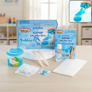 Icepop Jelly Cube Slime Making Kit for Kids – DIY Tubbie Slime Kit with Activator