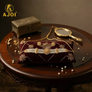 Premium Gold-Plated Pearl Chick Set | Traditional Bridal Jewellery Set