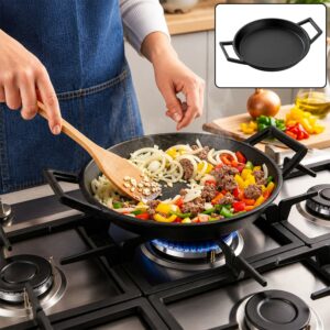 Pre-Seasoned Cast Iron Skillet Fry Pan with Double Side Handles (22cm)