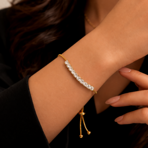Fashion Gold Plated American Diamond Bracelet for women