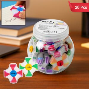 Camlin Spin Eraser - Pack of 20 Colorful Erasers for School & Office Use