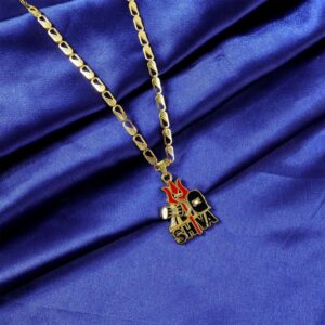 Shiva Trishul Pendant with Designer Chain