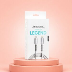 Premium 27W Type C to Lightning Super Fast Charging Cable (1 Pc, 1 Mtr)