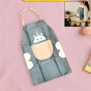 Cute Cartoon Animal Design Kitchen Apron (1 Pc / Mix Design)