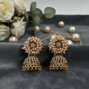Antique Gold Jhumka Earrings for Women