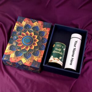 Personalized Temperature Water Bottle(2 Pc Set) , Mix Color
