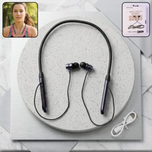Wireless Bluetooth Neckband Earphones, Nack Band  with Magnetic On / Off Earbuds