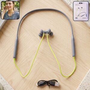 Wireless Bluetooth Neckband Earphones, Neck band with Magnetic On / Off Earbuds
