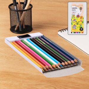 Camlin Colour Pencils – Set of 12 Vibrant Shades with Free Sharpener