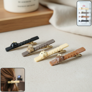 Cute Character Design Fashion Hair Clips (4 Pc)