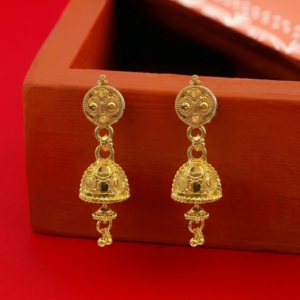 Gold Plated Traditional Jhumki Earrings for Women Ethnic Jewelry