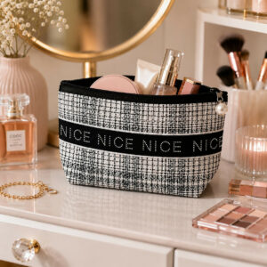 Portable Cosmetic Pouch Makeup Organizer Zipper Storage Bag (any one)