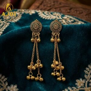 Antique Gold-Plated Traditional Earrings