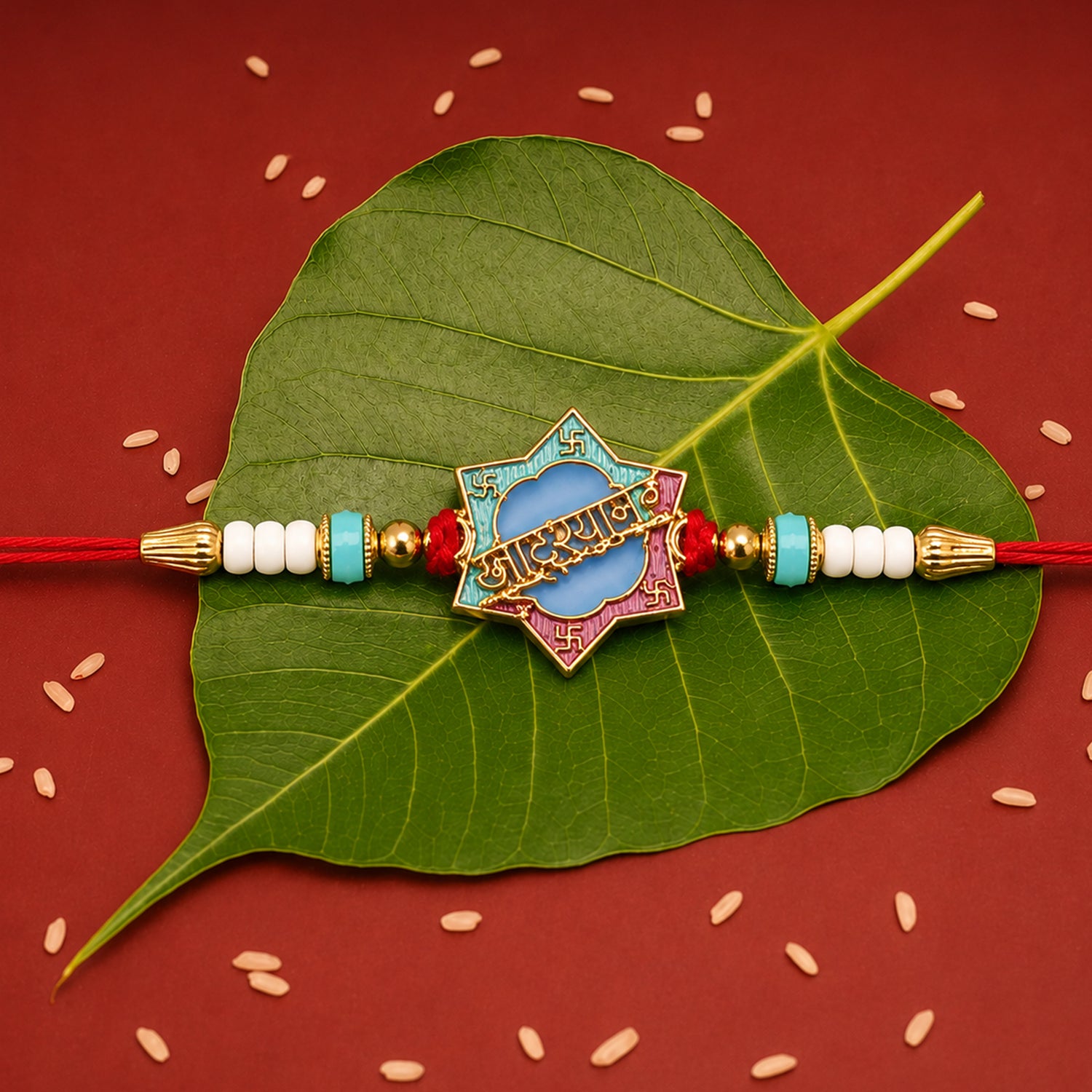 Khatu Shyam Rakhi with Colorful Beads (1 Pc)