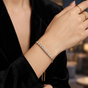 Fashion Gold Plated American Diamond Bracelet