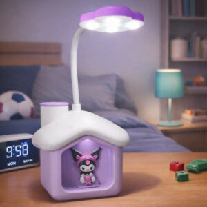 Cute House Desk Lamp with Piggy Bank Coin Saving Light