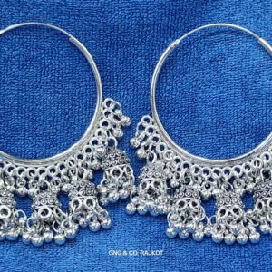 Silver Bali jhumka Earrings