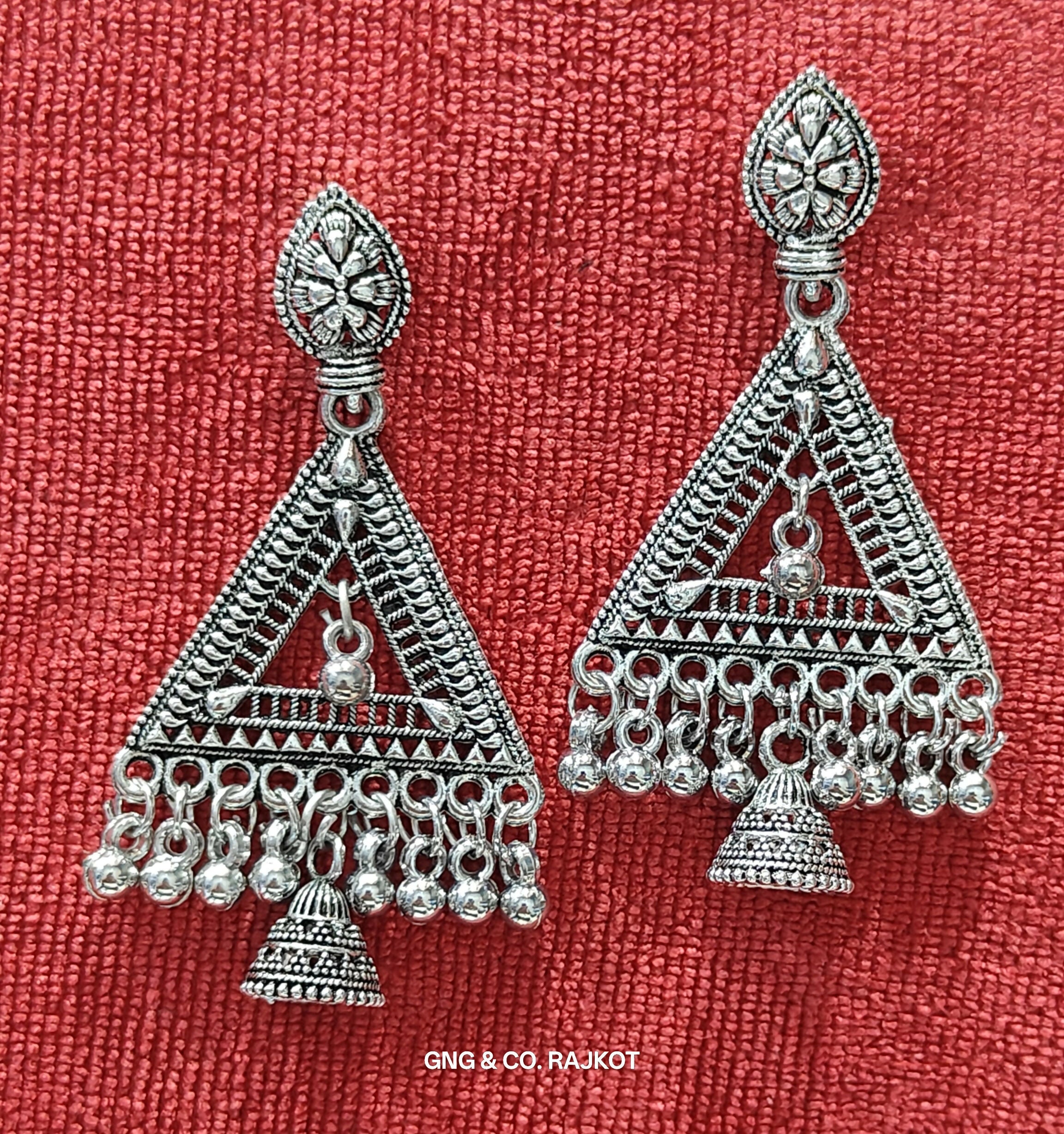 Silver Earrings Jhumka