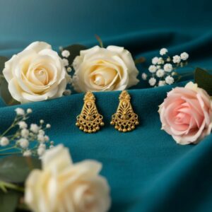 ELEGANT GOLDEN EARINGS| Women & Girl Traditional Jewellery Stylish Fancy Jhumki/Jhumka Earrings