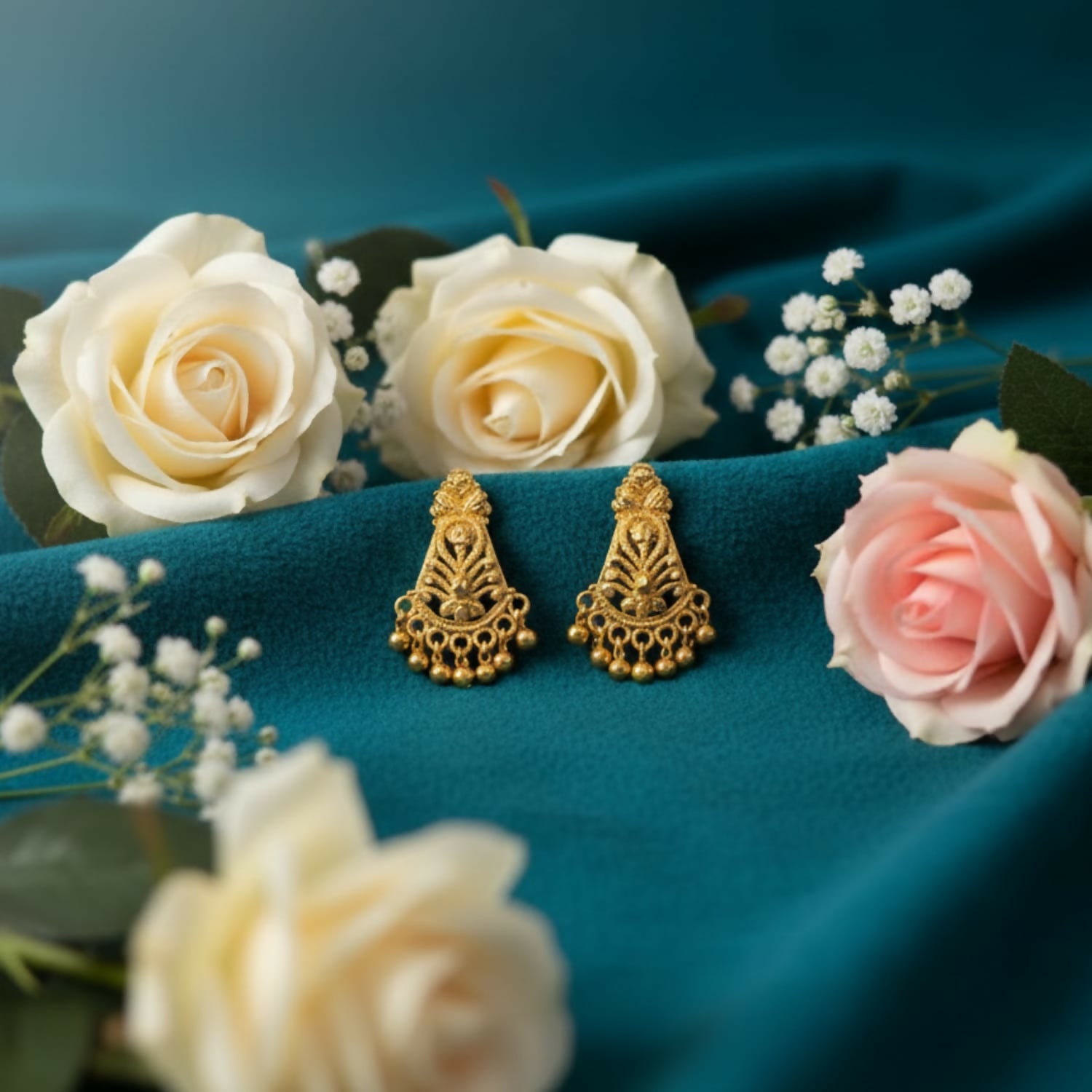 ELEGANT GOLDEN EARINGS| Women & Girl Traditional Jewellery Stylish Fancy Jhumki/Jhumka Earrings