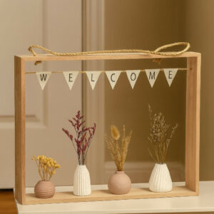 Decorative Ceramic Vases with Artificial Dried Flowers  for Home