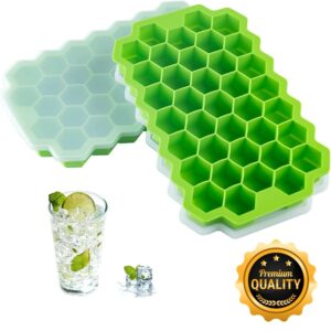 Honey Ice Tray with lid set of 2 Pcs Multi color