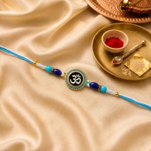 Designer Rakhi with Om Symbol (1 Pc)