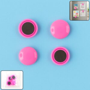 Round Fridge Magnets - (4 Pc / Set)