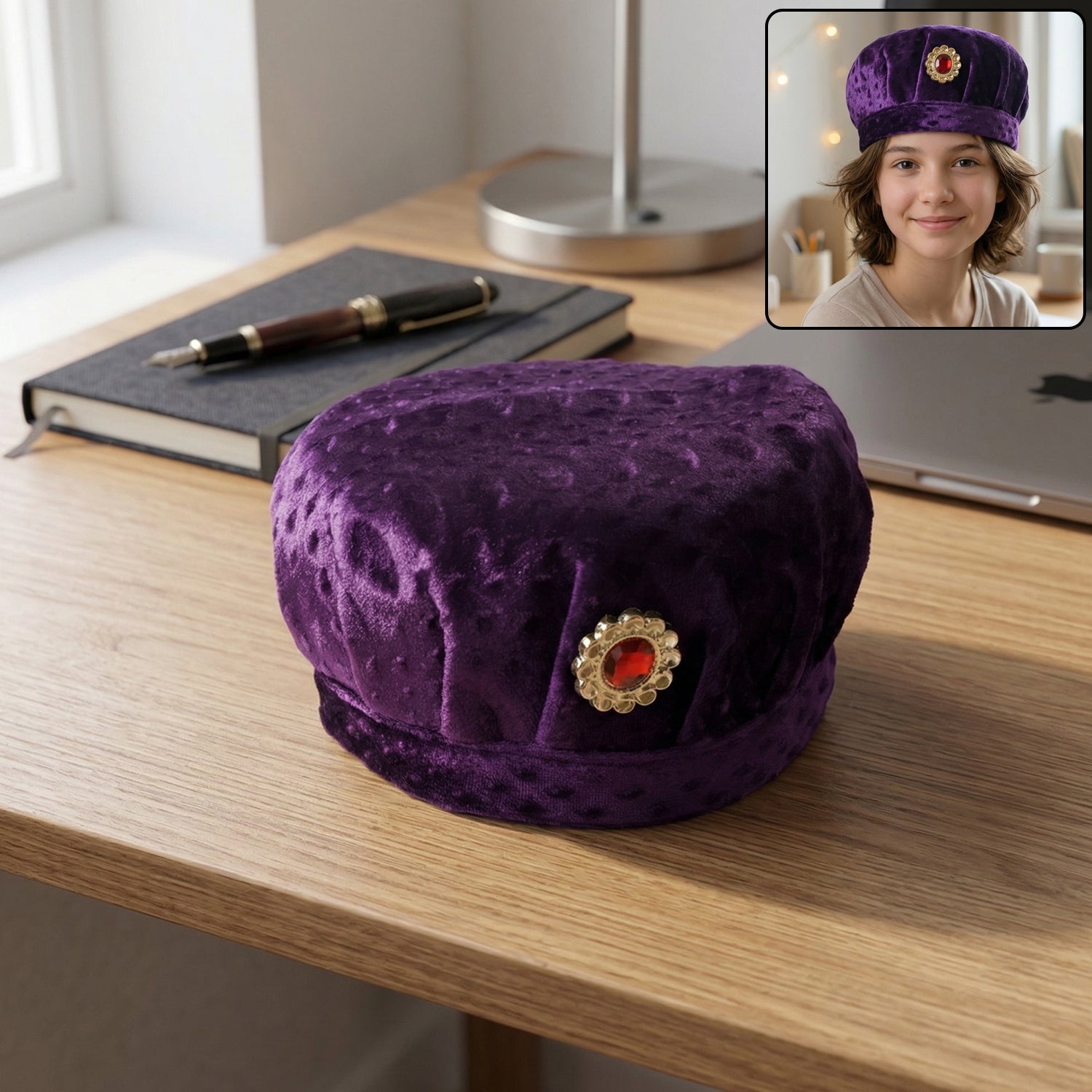 Premium Traditional Style Soft Velvet Cap (1 Pc)