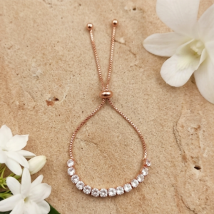Trendy Rose Gold AD Bracelet for women