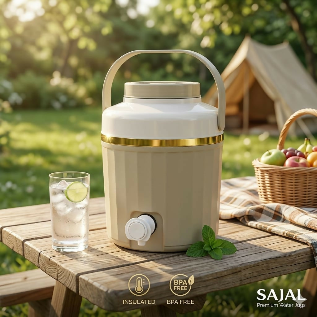 Ocean Insulated Water Jug with Tap 4500ml Pc BPA-Free Hot & Cold Dispenser