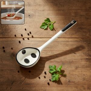 Premium 17 cm Heat-Resistant Ceramic Soup Ladle