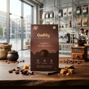 Gudlily Desi Jaggery Coffee Arabicano Chocolate Premium Sweet Treat (100Gm)