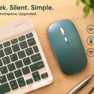 UNITEQ PASTEL POP Multicolour Rechargeable Bluetooth Keyboard & Mouse Combo