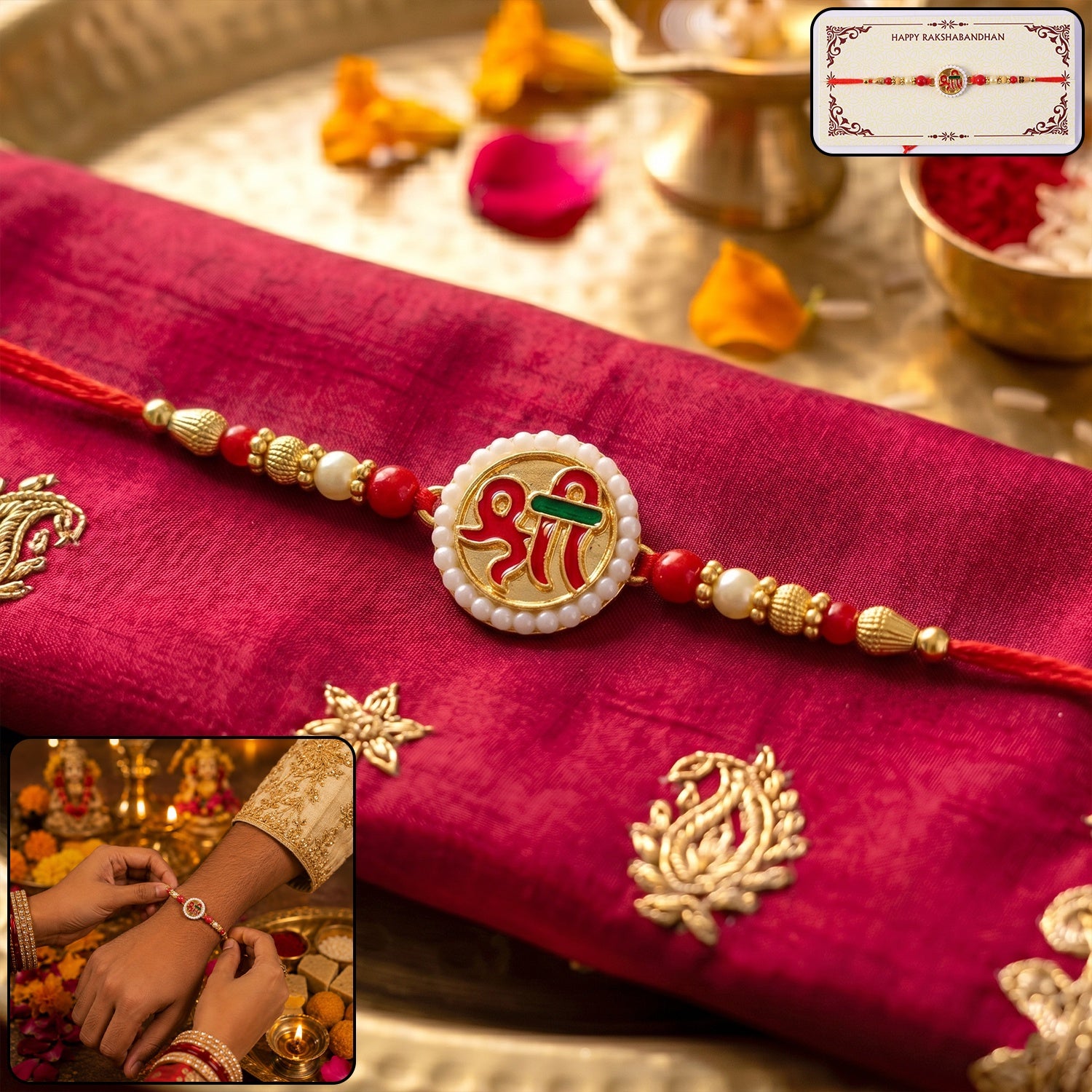 Shri Symbol Devnagari Designer Rakhi