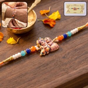 Radha Krishna Devotional Designer Rakhi