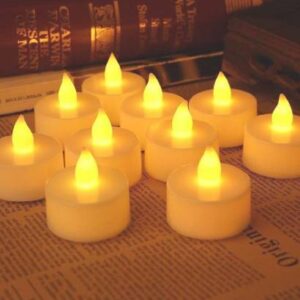 Festival Decorative - LED Tealight Candles, Diwali (White, 24 Pcs)