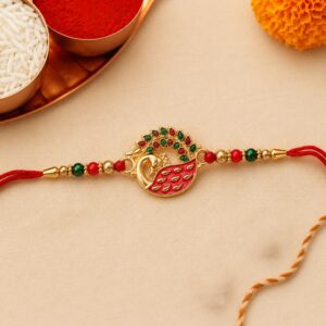 Elegant Peacock Design Rakhi (1 Pc)