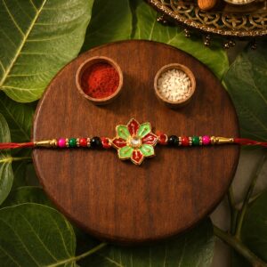 Traditional Floral Design Rakhi (1 Pc)