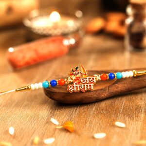 Jai Shri Ram Designer Rakhi (1 Pc)