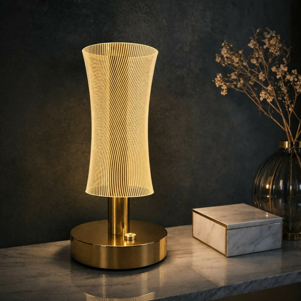 Modern LED Table Lamp with Elegant Design for Bedroom & Living Room